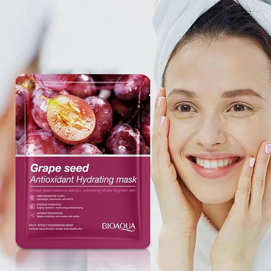 Bioaqua Grape Seed Antioxidant Hydrating Facial Sheet Mask
