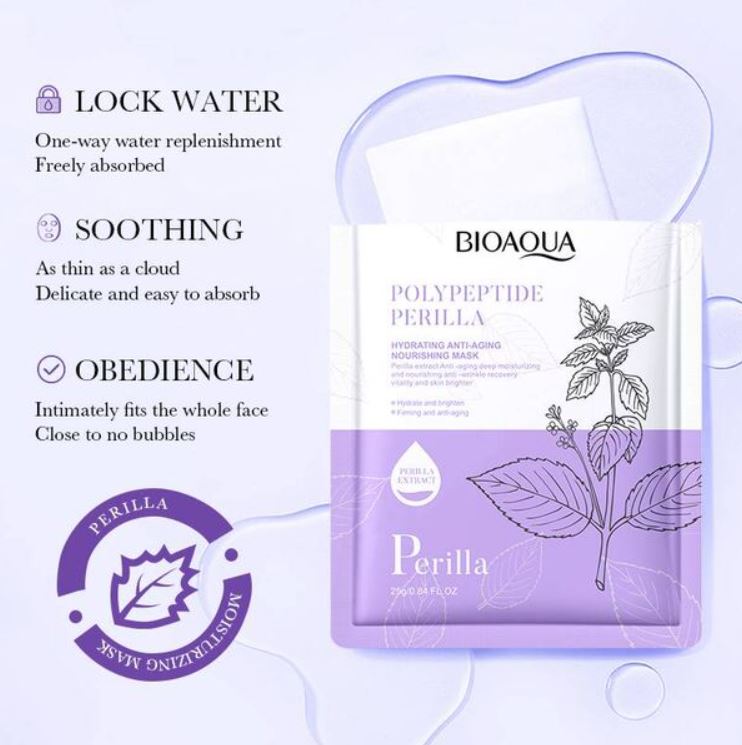 Bioaqua Polypeptide Perilla Hydrating Anti-Aging Facial Mask