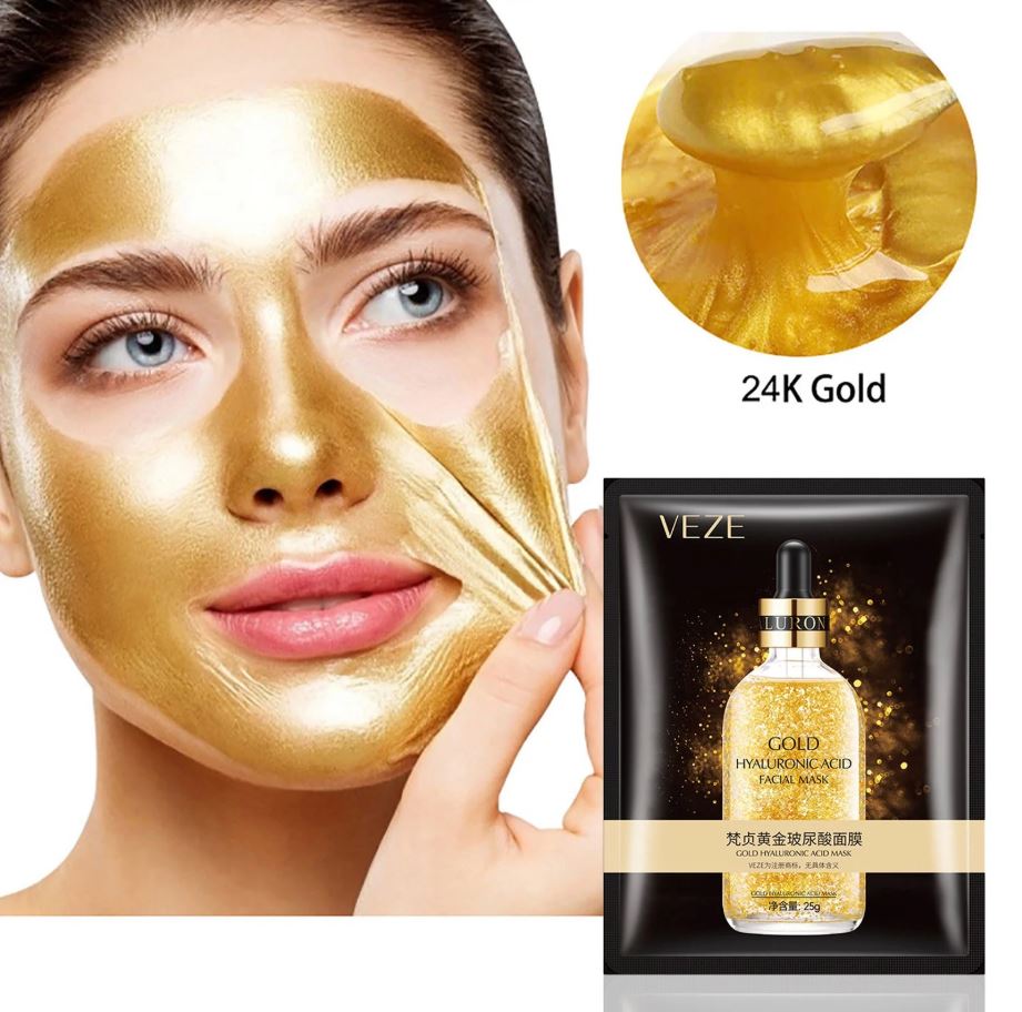 Veze Pure Gold Hyaluronic Acid Moisturizing Face Sheet Mask